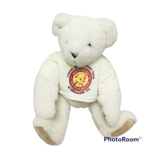 Vermont Teddy Bear Plush 15” Classic Jointed Brown Handmade Stuffed Animal USA.